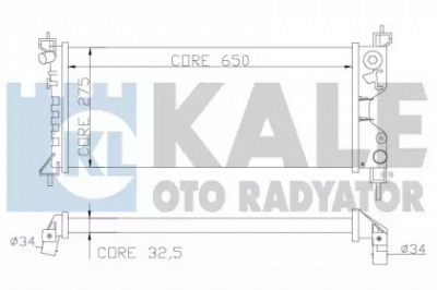 KALE OTO RADYATOR 372600 -  Радиатор, охлаждение двигателя